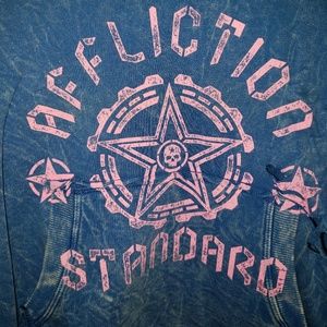 Affliction Standard Slashed Crew Sweatshirt